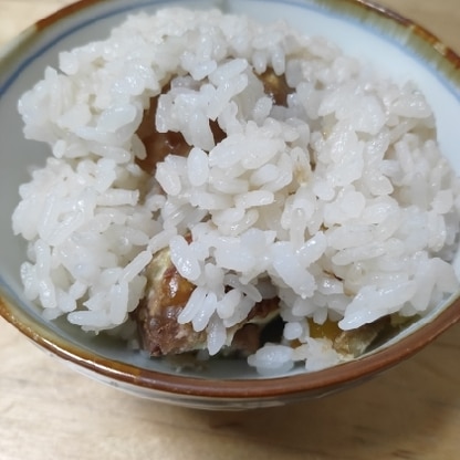 余っていたもち米を使いました。もちもちして美味しかったです!